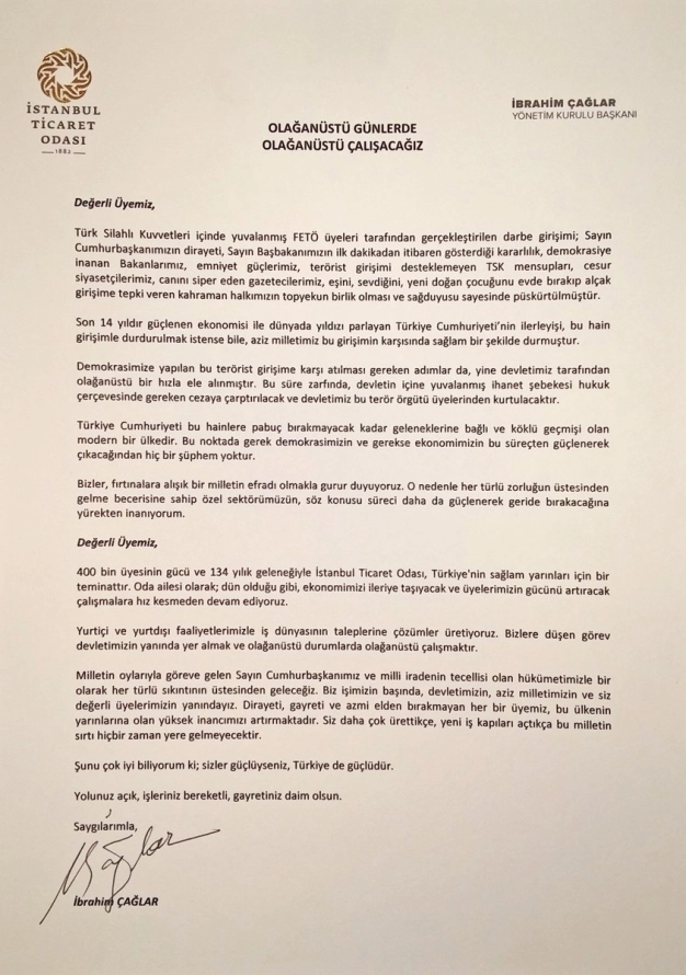 Olağanüstü günlerde, olağanüstü çalışacağız