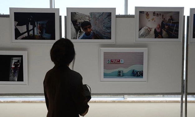 Çocuk boksörler fotoğraf sergisi