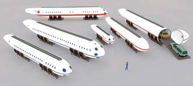 Hem yolcular hem kargo kapsül uçaklarla taşınacak