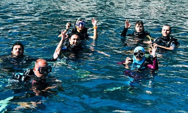 Dalış öğrendiler