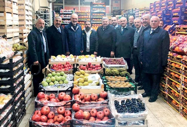 Avdagiç’ten hal tüccarına ziyaret