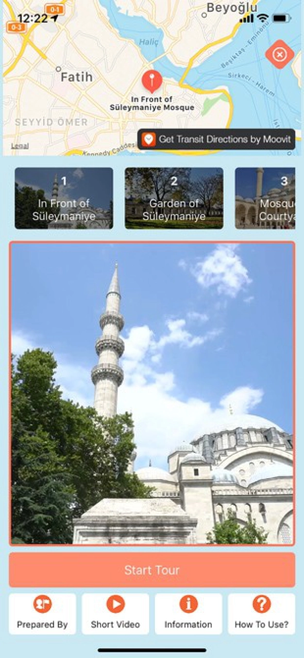 Turistlere mobil rehber