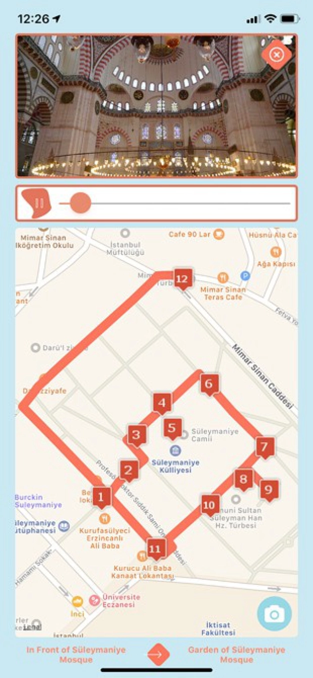 Turistlere mobil rehber