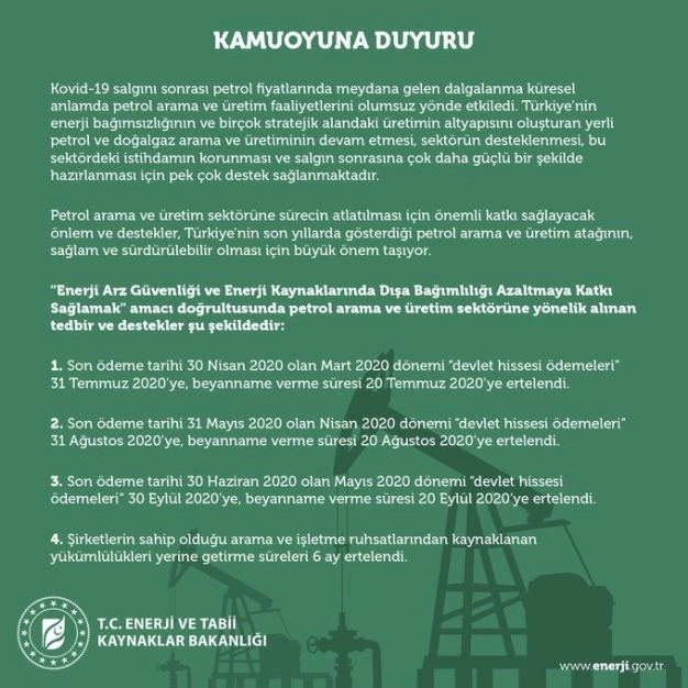 Petrol sektöründe salgın tedbirleri