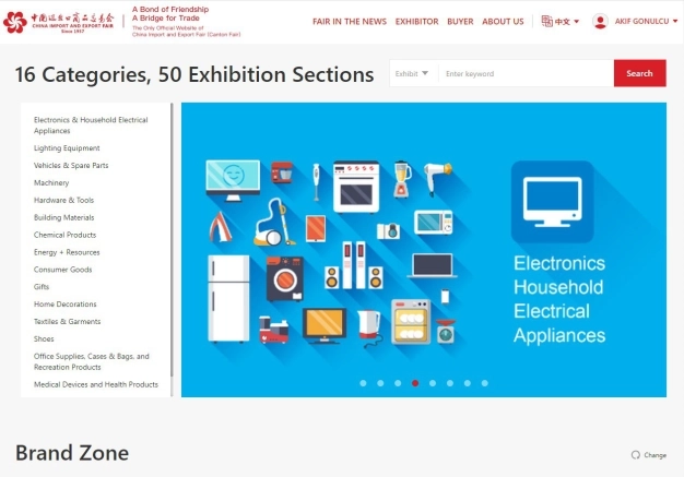 Uluslararası bir fuara ilk online milli iştirak