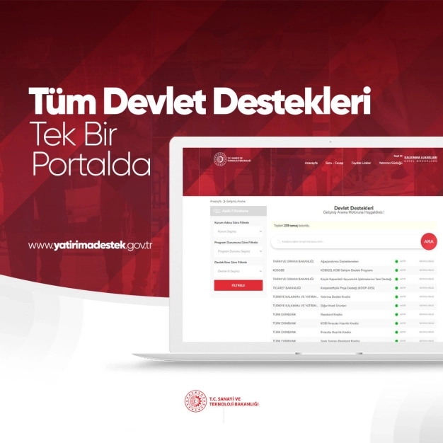 Destek, hibe ve teşvik bilgileri tek çatı altında