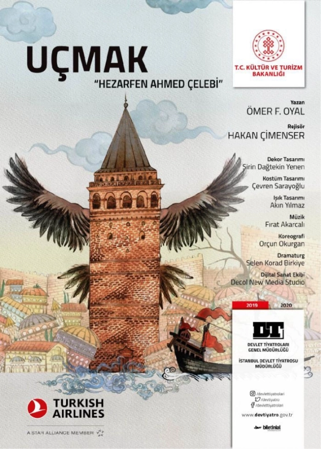 Galata’yı kanatlandıran Türk Hezarfen Ahmed Çelebi