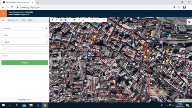 Parsel bilgilerini malikler de görebilecek