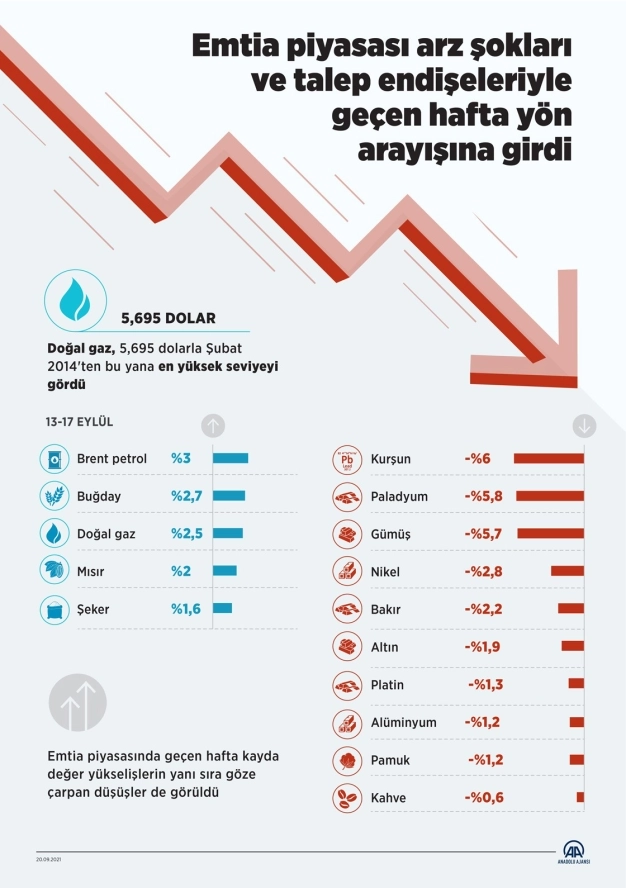 Emtia piyasası arz şokları ve talep endişeleriyle geçen hafta yön arayışına girdi