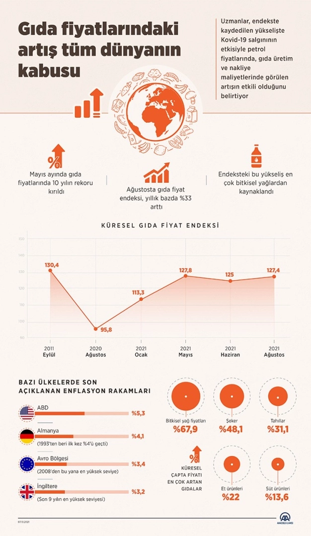 Gıda fiyatlarındaki artış tüm dünyanın kabusu