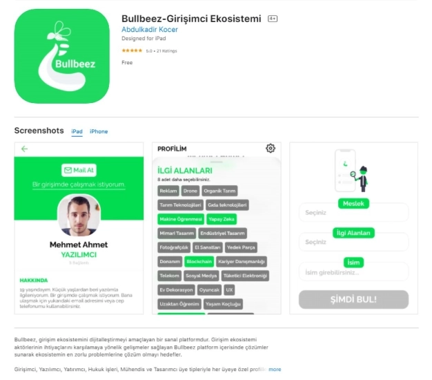 Girişimcilere özel sosyal medya: Bullbeez