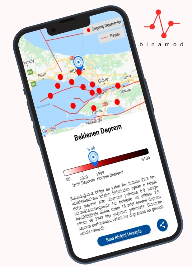 Binaları depreme hazırlayan mobil uygulama