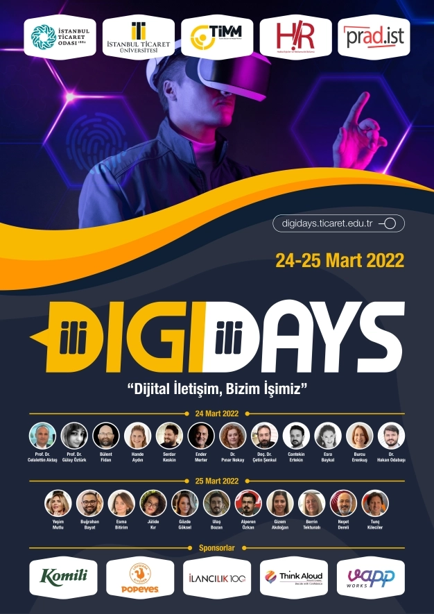 İstanbul Ticaret Üniversitesi İletişim Fakültesi’nde digidays başlıyor